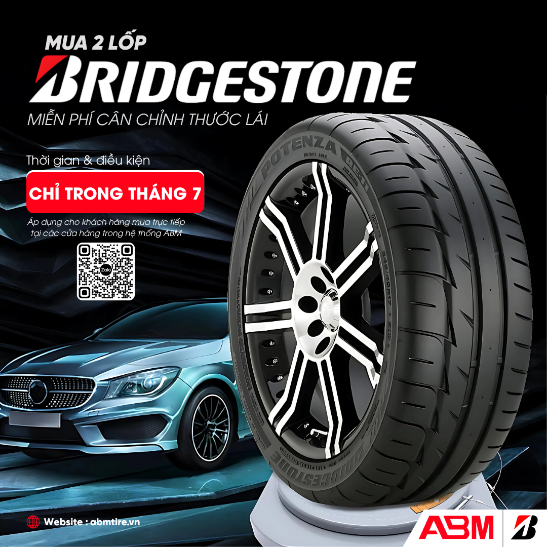 MUA LỐP BRIDGESTONE – NHẬN NGAY VOUCHER MIỄN PHÍ DỊCH VỤ CÂN CHỈNH THƯỚC LÁI! MUA LỐP BRIDGESTONE – NHẬN NGAY VOUCHER MIỄN PHÍ DỊCH VỤ CÂN CHỈNH THƯỚC LÁI!